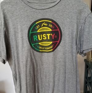 Rusty rasta colored T-shirt